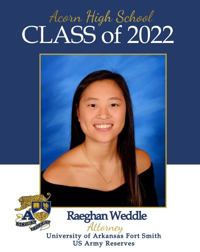 AHS Class of 2022 - Raeghan Weddle