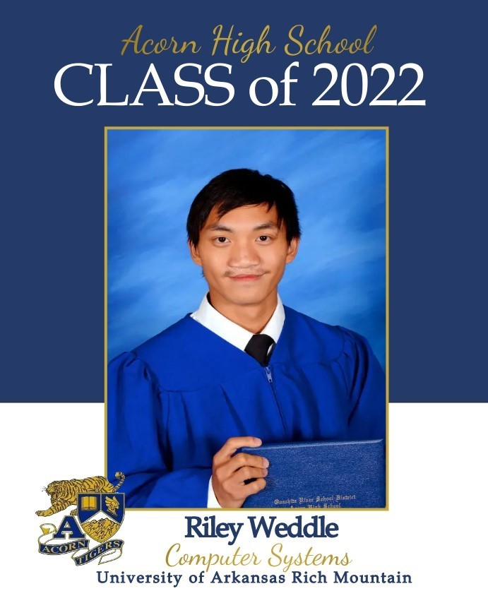 AHS Class of 2022 - Riley Weddle