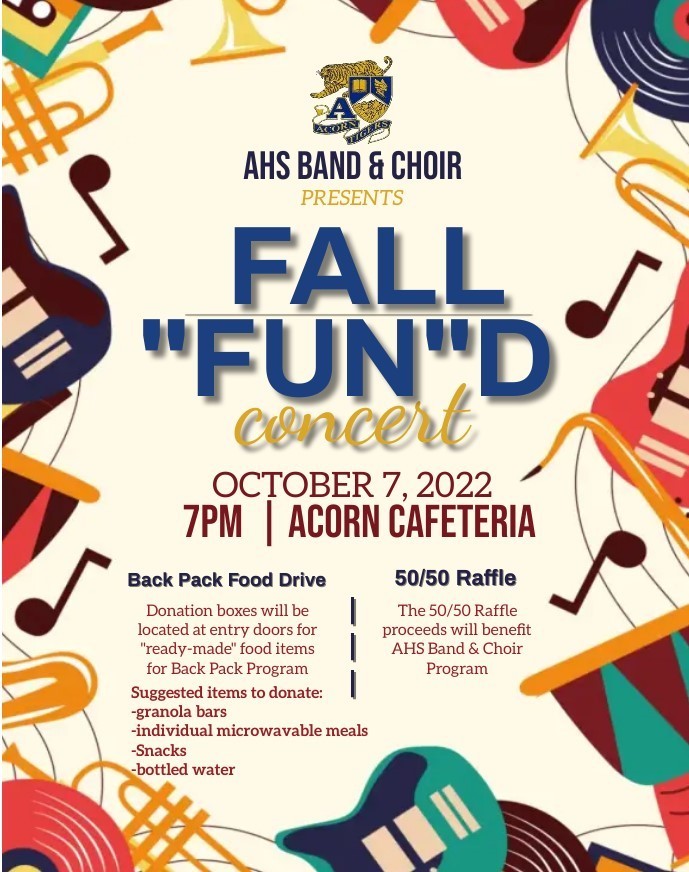 AHS Band & Choir - FALL "FUN"D Concert - 10/7/2022